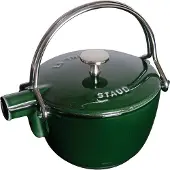 Staub teekannu valurauta pyöreä 1,15 L Basilikanvihreä