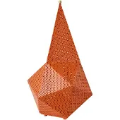 Gubi LED-akku-pöytävalaisin Bagdad, oranssi, korkeus 36 cm, teräs himmennettävä, Keltainen/oranssi, Metalli, Moderni