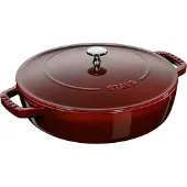 Staub Chistera paistinpannu valurauta Ø28 cm Grenadiininpunainen