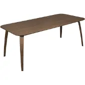 Gubi suorakulmainen ruokapöytä Walnut