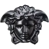 Versace - Medusa Grande Musta, Maljakko 21 cm - Ruukut ja maljakot - Musta