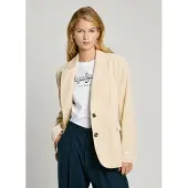 Pepe Jeans for woman. PL402459 Beige blazer Cara beige (M), White, Casual, Cotton
