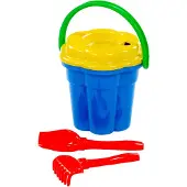 Cavallino Toys Cavallino XL Classic Bucket Set Blue 4-piece.