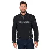 Vanucci RVX-4 tekstiilitakki Musta/Harmaa Miehet, size 56