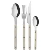 Sabre Paris Bistrot Solid ruokailuvälinesarja 4 osaa, light khaki