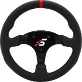 Simagic P-330R (Leather) -ohjauspyörä, 330mm, musta/punainen