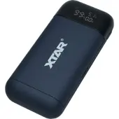 XTAR PB2S Kannettava laturi Li-Ion 18650 kennoille + Powerbank toiminto