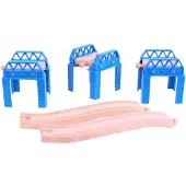 Bigjigs Wooden Rail - Bridge Parts 3 pcs.