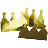 Haza Crowns Gold Metallic 6 pcs.