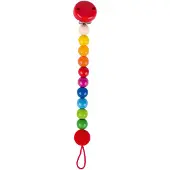 Goki Wooden Pacifier Chain Rainbow