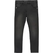 Minymo Stretchy Slim Fit Jeggingsit Grey Black 116 cm 116 cm Tytöt