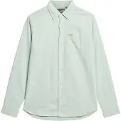 Superdry for man. M4010653A Green Oxford shirt (XL), Casual, Party, Cotton, Classic, Long sleeve