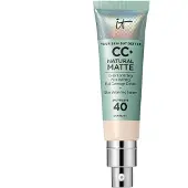IT Cosmetics CC+ Cream Natural Matte Foundation SPF40, 02 Fair Ivory