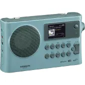 Sangean Internet-pöytäradio Sangean WFR-28BT DAB+, FM Akun lataus, Spotify Vaaleansininen vaaleansininen