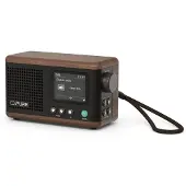 Pure Classic Mini kannettava digitaaliradio (musta/saksanpähkinä)