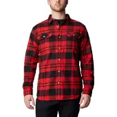 Columbia Men's Flare Gun Stretch Flannel Sail Red River Crossing Plaid M