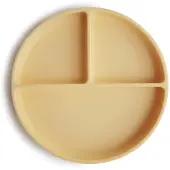 Mushie Silicone Suction Plate lokerolautanen varustettu imukupilla Daffodil 1 kpl