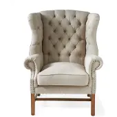 Rivièra Maison , Franklin Park wingback nojatuoli linen flax