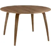 Gubi pyöreä ruokapöytä American walnut