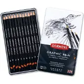 Derwent Metallic Box 9b-h-grafiittikyna 12 Yksiköt