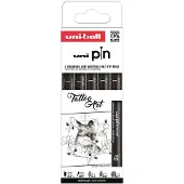 Uni Pin Fine Line 5-setti Tattoo Art