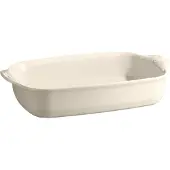 Emile Henry Large Rectangular Oven Dish - Cream - 4 L