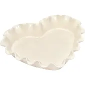 Emile Henry Sydän piirakkavuoka 1,5 litraa, cream