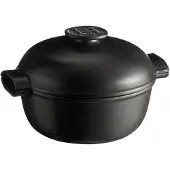 Emile Henry Cocotte pyöreä pata 30x27 cm Tummanharmaa