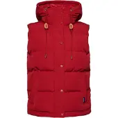 Superdry for woman. W5010907A Hooded quilted waistcoat Everest red (XL), Casual, Nylon, Sustainable