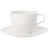 Villeroy & Boch Artesano Kahvikuppi Lautasella - Kahvikupit Luuposliini Valkoinen - 111387 + 111392