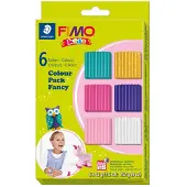 Fimo - Fimo Kids -sarja 6 väriä tytöille 8032.02