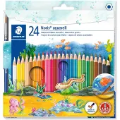 Staedtler Värikynät - Noris Aquarell - 24 kpl, Harja - - OneSize - Värityssarjat