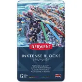 Derwent Inktense Blocks -musteväriliidut - 12