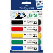Faber-Castell 159520, Taltan pää, Musta, Sininen, Vihreä, Punainen, Keltainen, Monivärinen, Muovi, Kangas, 5 kpl