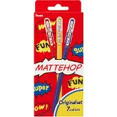 Pentel K110-V7STA Mattehop Gel Roller 1mm Original set of 7 kynä