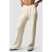 ICANIWILL Soft Knit Oversized Pants Cream