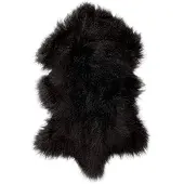 Skinnwille Shansi Lampaannahka 55x95 cm Black