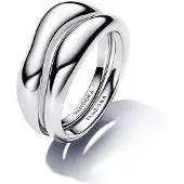 Pandora Sterling Silver Ring Set - Silver - 54