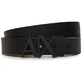 Armani Exchange for man. 951017CC50561120 Black leather belt (30), Casual, Classic