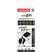Uniball Uni Pin Manga 302422078 Tussi 5 Yksiköt