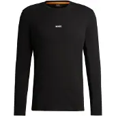 BOSS for man. 50473286 Chark T-shirt black (XXL), Casual, Cotton, Long sleeve