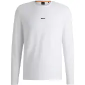 BOSS for man. 50473286 Chark T-shirt white (XXL), Casual, Cotton, Long sleeve