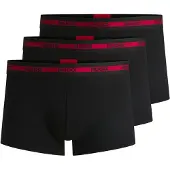 HUGO for man. 50492375 Pack 3 Black Triplet Planet Boxers (XL), Homewear, Cotton