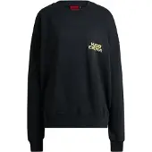 HUGO Collegepaita 'Dargentix' laivastonsininen / vaaleankeltainen / musta / offwhite
