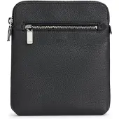 BOSS New Crosstown Crossbody-laukku Nahka 21 cm Musta