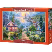 Castorland Coastal Living 1500 pcd, Kuviopalapeli, 1500 kpl, Maisema, Lapset & Aikuiset, 9 vuosi/vuosia