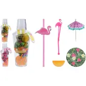 Diversen Tyylikäs cocktail-setti shakerilla 9.5x25cm 31 tuotetta