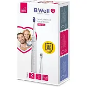 B.WELL Sonic MED-870 -sähköhammasharja, valkoinen