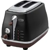 De'Longhi Leivänpaahdin - DELONGHI - CTOV2103.BK - 900 W - 2 magneettia - Mattamusta / Suklaa