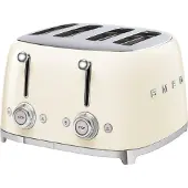 Smeg 50's Style leivänpaahdin 4x4 viipaletta Kermanvalkoinen